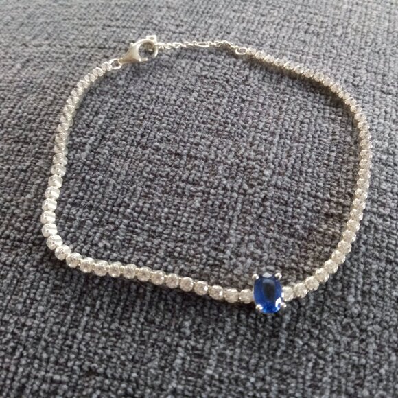 Authentic PANDORA 925 Italy Sparkling Pave Tennis Bracelet 590039C01- - Picture 5 of 5